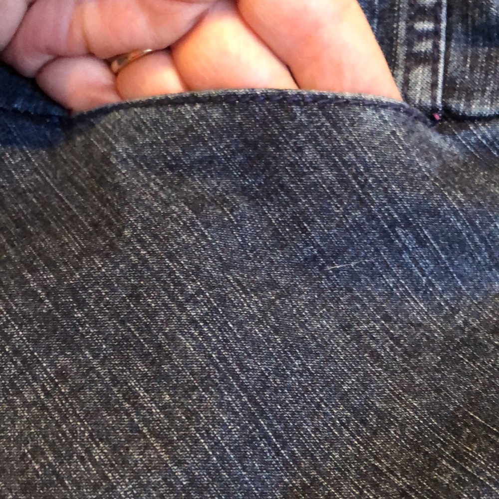 Talbots P2 denim peplum jean jacket - Picture 10 of 10